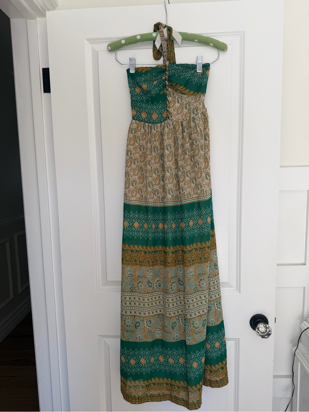Tiny Twist Halter Maxi Dress